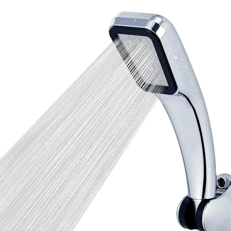 300 Holes High Pressure Shower Head Square Handheld Shower Head Water Saving Bath Sprayer