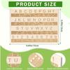 Thickened Braille Alphabet Board Wooden Tactile Letter Number Panel  Blind Children Learning