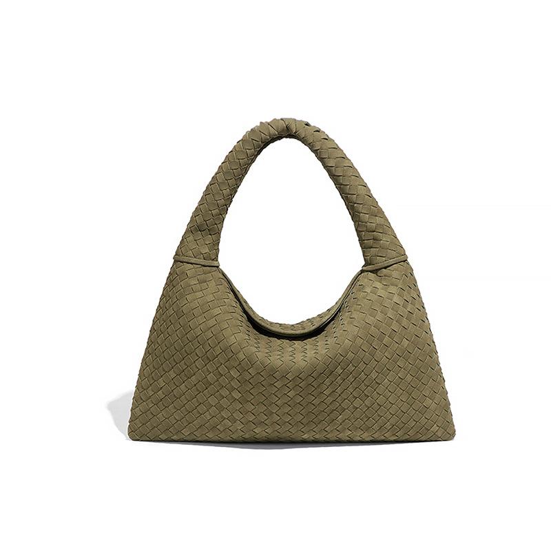 Matte Woven Women's Bag, Versatile Texture, Single-shoulder Underarm Bag, Large-capacity Commuting Tote Bag