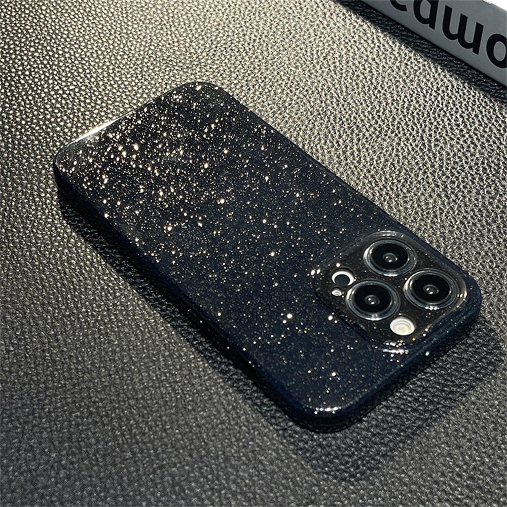 Fashion Bling Glitter Jelly Soft Silicone Phone Case For iPhone 16 15 11 12 13 14 Pro Max XR XS X 8 7 Plus Shockproof Back Cover