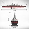 2073PCS Bismarck Battleship Building Blocks Classic MOC Bricks Model Set Toys Collection Desktop Ornaments Children Adult Gifts