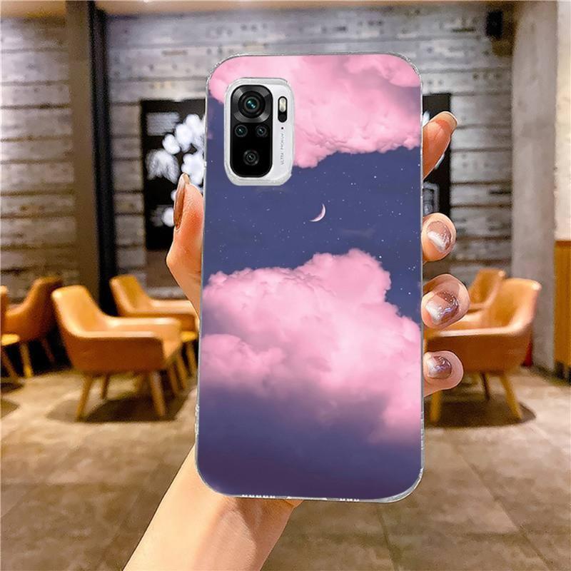 Kawaii Sky Space Soft Phone Case For Xiaomi 12 11T 10 9 Redmi Note 11 10 10S Pro Redmi 9 9A 8 Transparent Phone Cover