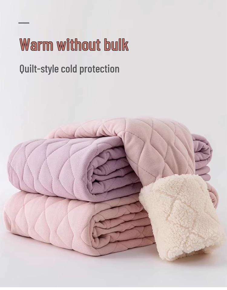 Women's High Waist Slim Fit Thermal Pants with Lamb Wool Inner Layer