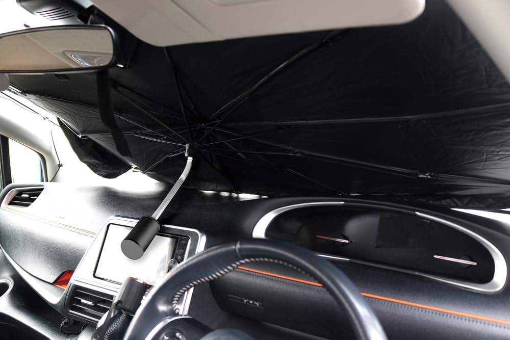 Trade One 90091 Car Sun Shade Umbrella-Shaped, Length 29.5 x Width 53.1 inches (75