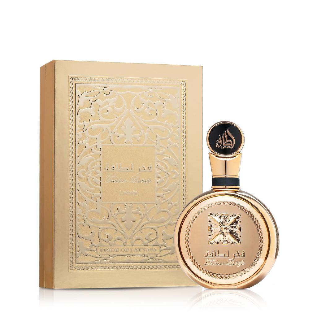 Lattafa Fakhar Gold Extrait - Floral, Amber, Woody - Eau De Parfum Long-Lasting Fragrance for Unisex, 3.40 Ounce / 100 Ml
