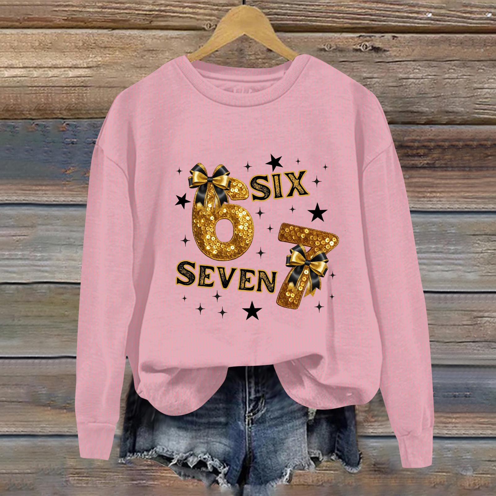 

Женский повседневный худи с длинными рукавами и цифровым принтом XL розовый