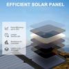 Solar Panel Portable Phone Charger High Conversion Rate Foldable Design Waterproof Single Crystal Silicon Solar Panel Charger