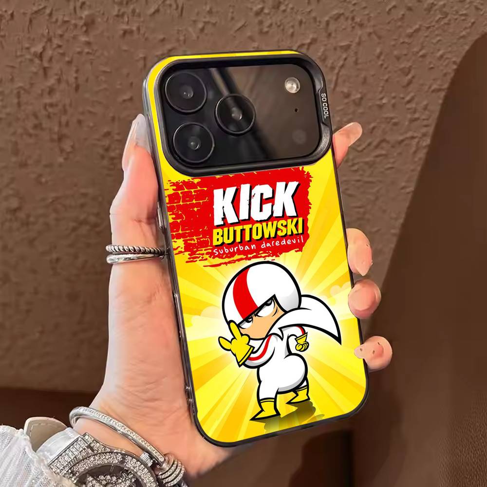

Kick Cartoon Buttowski Phone Case Color Silver Shell For IPhone 17 16 15 14 13 12 11 Pro Max Plus iPhone14Pro