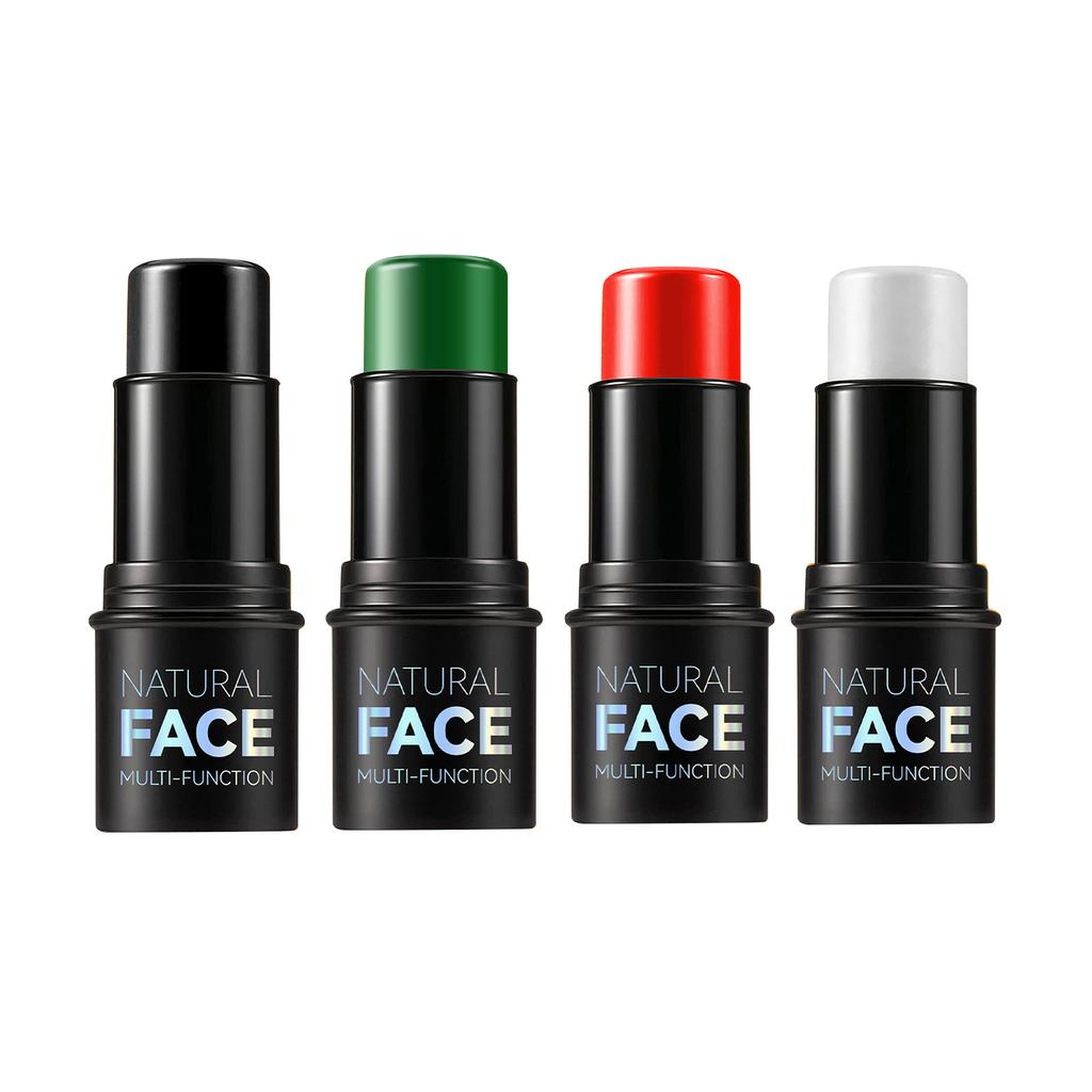 Single Black Matte Halloween Face and Body Paint Stick for Costume Party Makeup Long Lasting Safe Cream Makeup for Kids