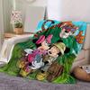 1pc Minnie Mouse & Friends Jungle Adventure Throw Blanket Home Decor, Couch Cover, Outdoor, Gift for Friends, Bedroom, Living Room, Travel