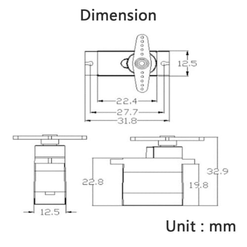 RCmall 4pcs MG90S Servo, Full Metal Gear 9g Micro Servo Upgrade SG90 Servo 180 Degree for Smart Car Robot Arm RC Model (Mechanical Limitations Apply)