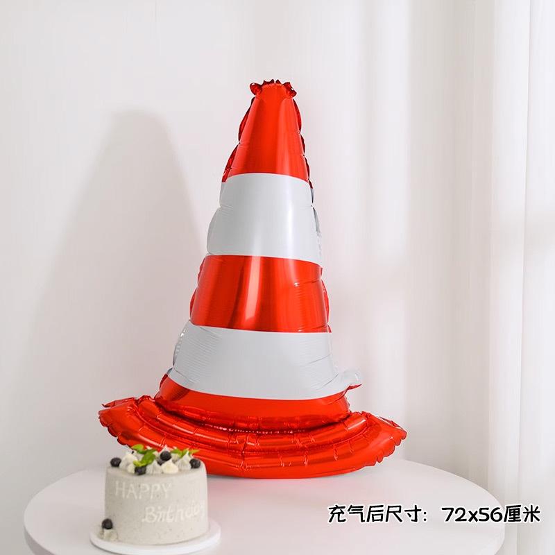 

Matte Racing Aluminum Film Balloon Children S Birthday Party Scene Decoration Theme Night Market Stall Balloon Barricade Balloon