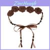 Vintage Boho Taillenseil mit Blumenknoten für Damen Freizeitrock Zubehör