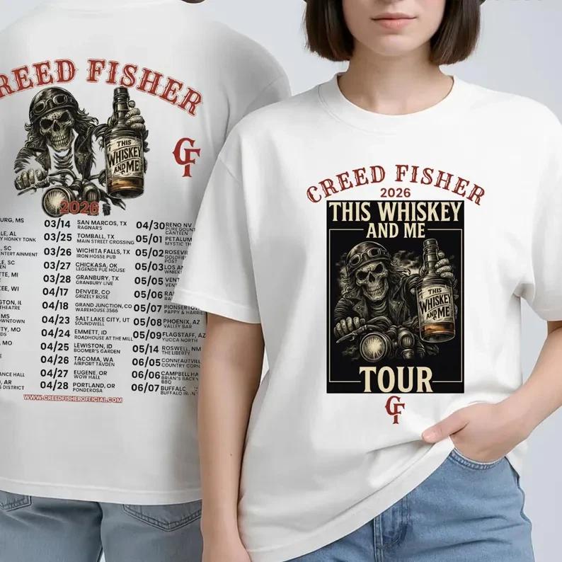 Creed Fisher This Whiskey And Me Tour 2026 T-shirt XL