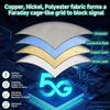 Novo Tecido de Faraday Bloqueio RFID Estilo Geométrico WiFi Anti-Radiação Condutor Magnético Cobre/Níquel Protetor EMF