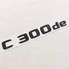 Chrome Black Car Styling Logo C300de Badge Rear Trunk Emblem Sticker Decals For Mercedes Benz C300e C300de W206 Accessories RL1
