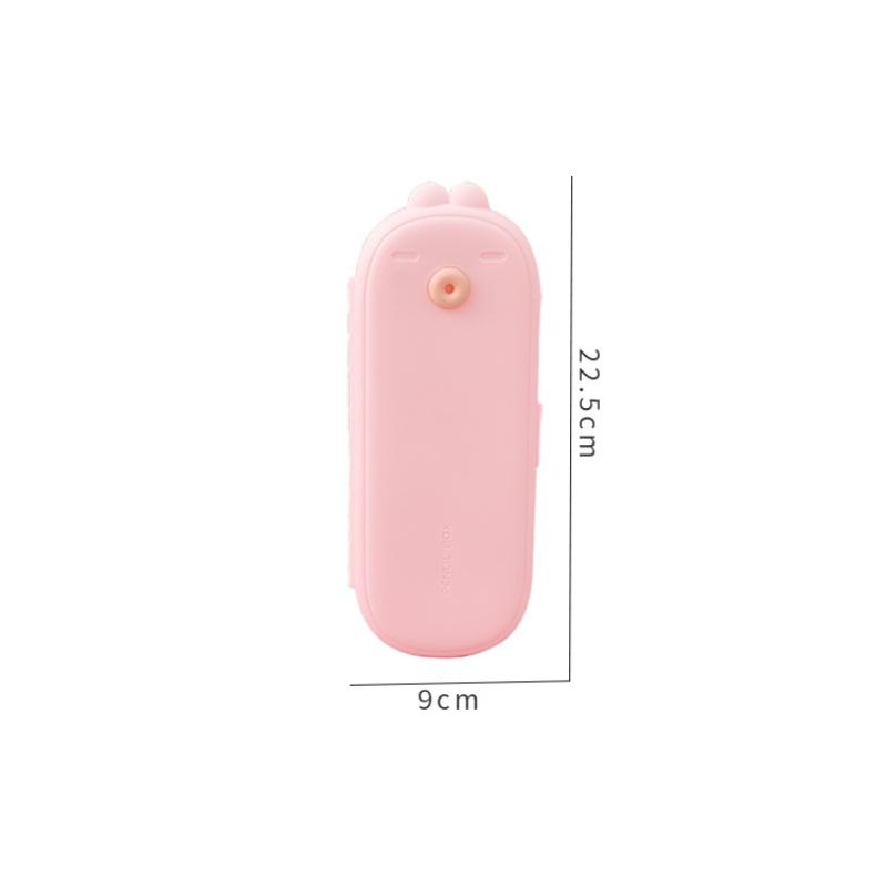 Cute Macaron Color Stationery Box Large Capacity Multi Functional Pencil Case Student Gift Waterproof Storage Box