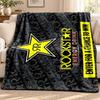 Rockstar Energy Decke Flanelldecke Weich Gemütlich Plüsch Überwurf für Sofa Bett Leichtgewichtige Heimdekoration Outdoor Camping