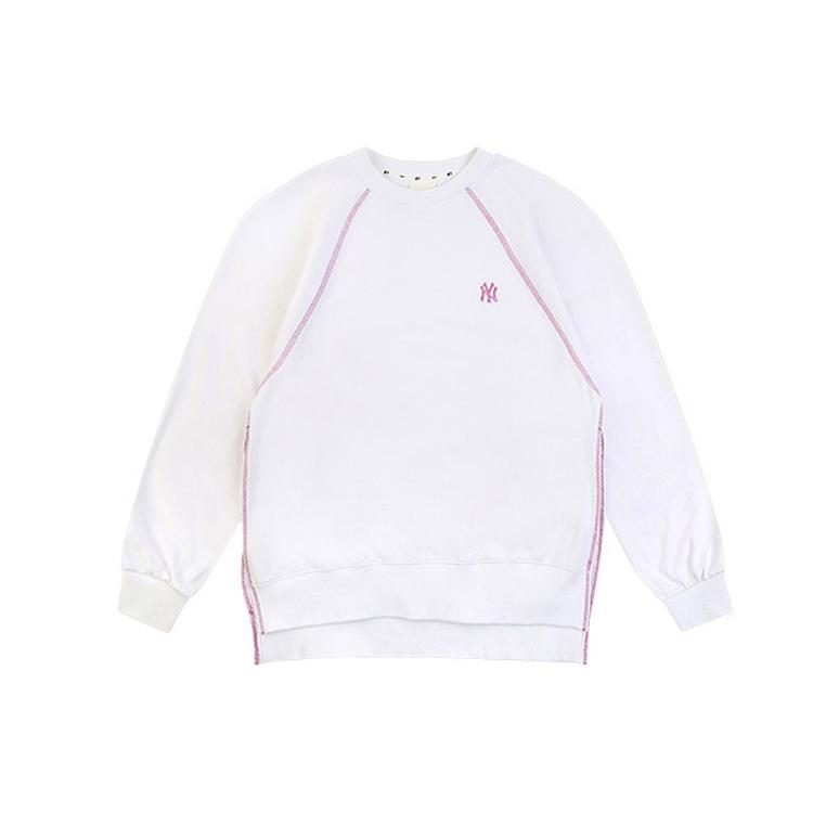 MLB Sweatshirts Unisex White Crew Neck Moderate Regular 31MTW3011-50W XS