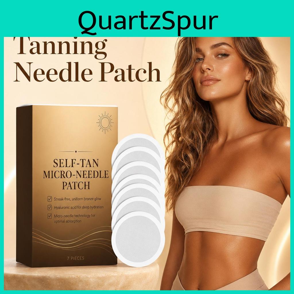 Patch Tan Selbst Mikronadel Streifenfrei Gleichmäßiger Bronze-Glow Hyaluronsäure Tiefenfeuchtigkeit Mikronadel-Technologie 7 Stück
