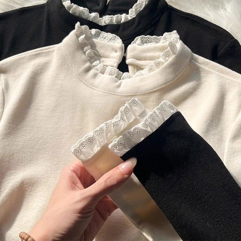 weater for Women Autumn Winter Thickened Pullover Warm Knitted Stretchy Long Sleeve Oversize Jumper Tops
