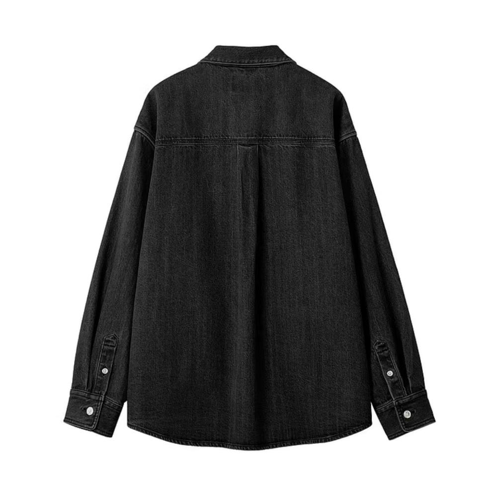 Carhartt WIP Classic Heart Logo Distressed Oversized Work Long Sleeve Shirt Men shirts CHXSTA261008Q