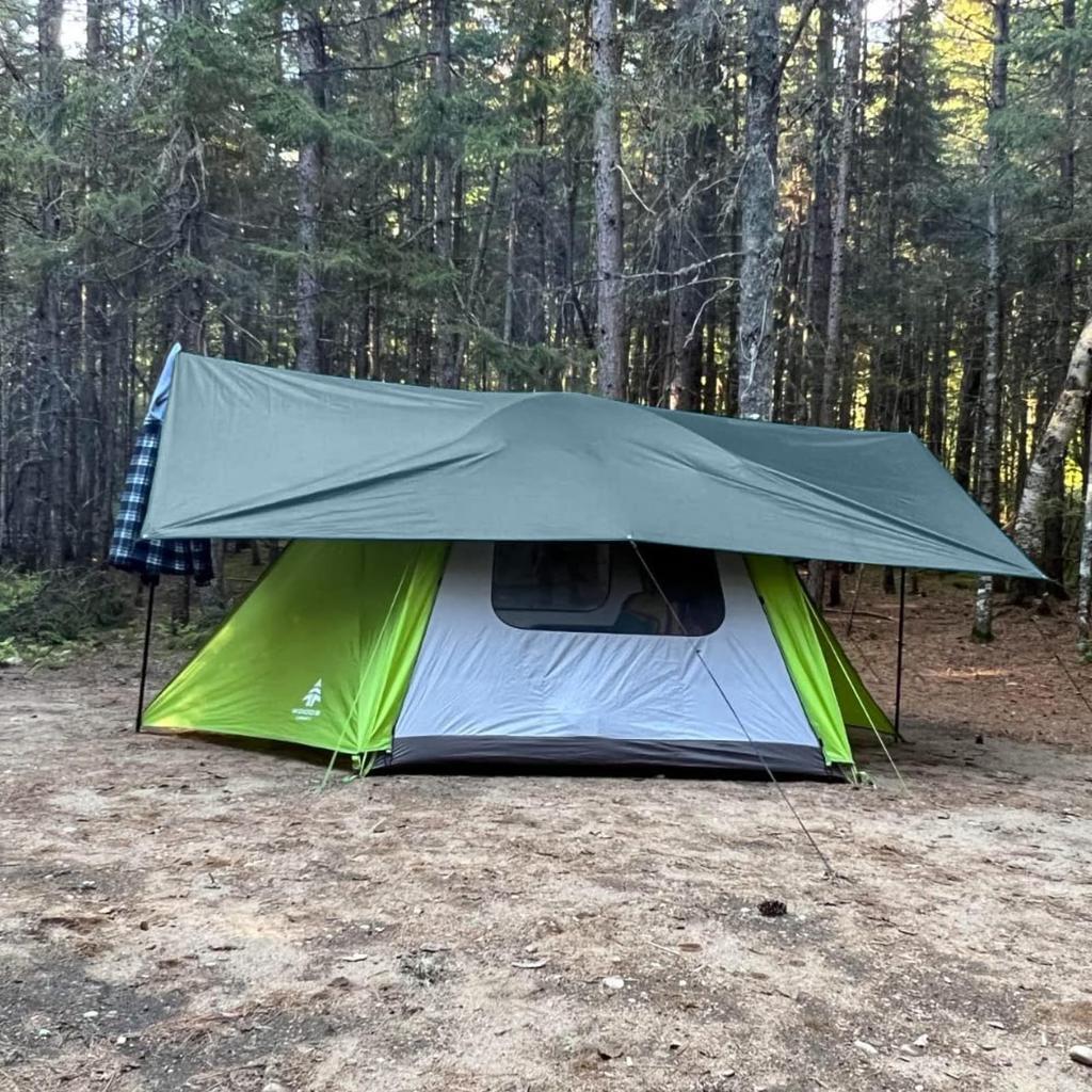 Azarxis Waterproof Awning Tent Ground Sun Storage Bag Mountain Multifunctional Tarp, Shade, Sheet, Sheet, Shelter, Foldable, Lightweight, Sunshade,
