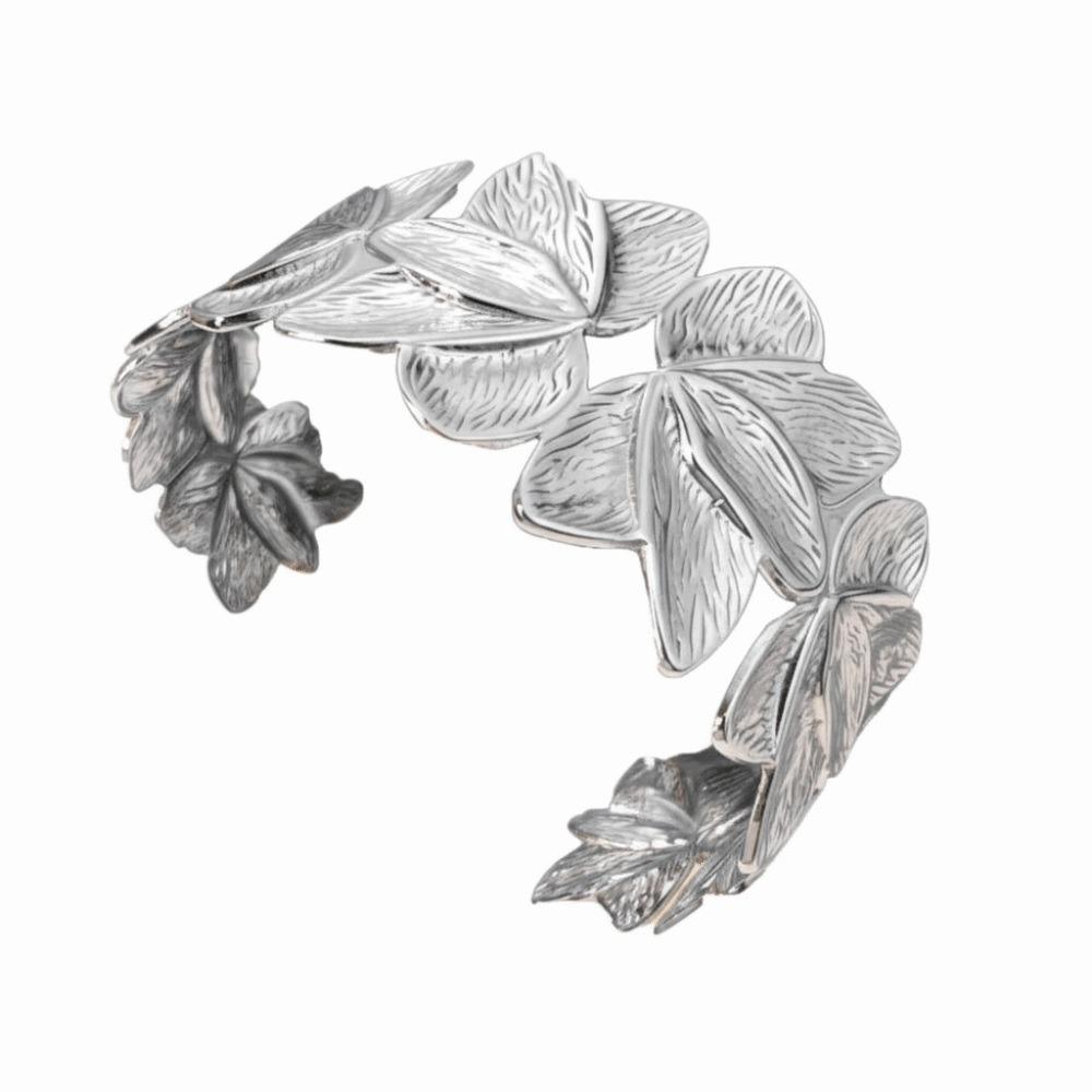 Stainless Steel Flower Bracelet Spliced Flower Cuff Bracelet Charm Bracelet  Female Accessories