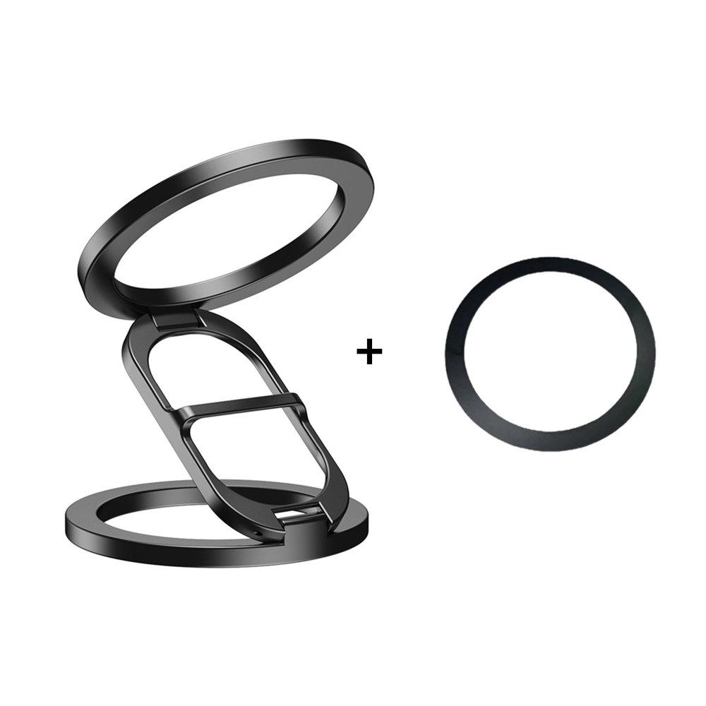 

From Ring to Stand in a Snap! Low-Profile Design with 360° Rotation – Your Phone s Perfect Workout & Commute Buddy. чорний