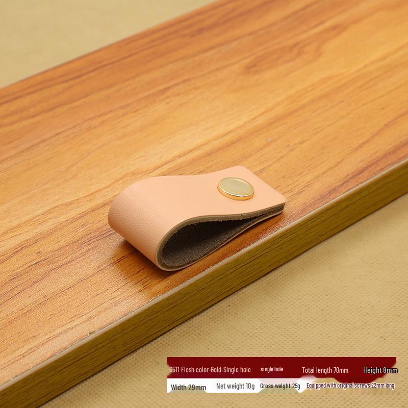 Brown-Black Leather Handle for Suitcases, Bags, Drawers, and Cabinets