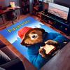 Custom personalization Paddington Bear Print Area Rug - Soft, Washable Non-Slip Indoor Mat,Living Room,Home&Office Decorative Rug