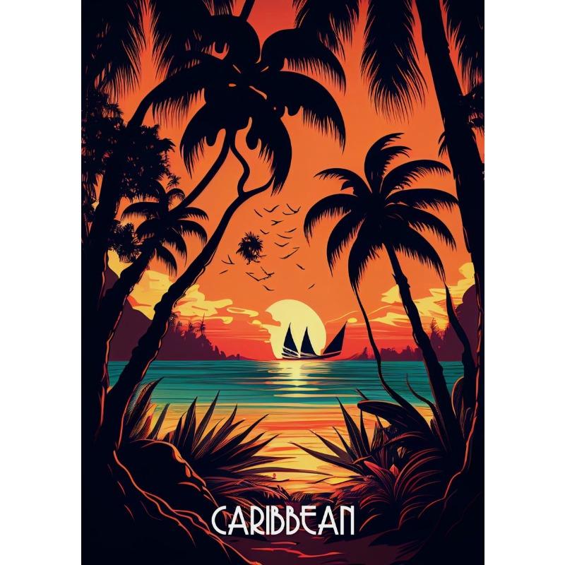 

Винтажный Город Карибы Египет Венеция Рим Дубай Пейзаж Искусство Постер Холст Живопись Настенные Принты Картина Гостиная Домашний Декор 21cm×30cm NoFrame