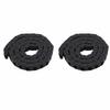 2Pcs R28 Nylon Cable Drag Chain Wire Carrier 1000mm Length Heavy Load Black for 3D Printer CNC Machine