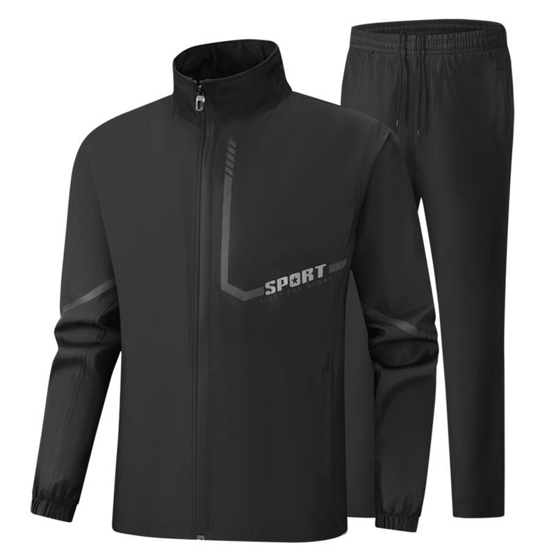 Autumn Sports Suit Men s Casual Suit Versatile Two-piece Set 2XL