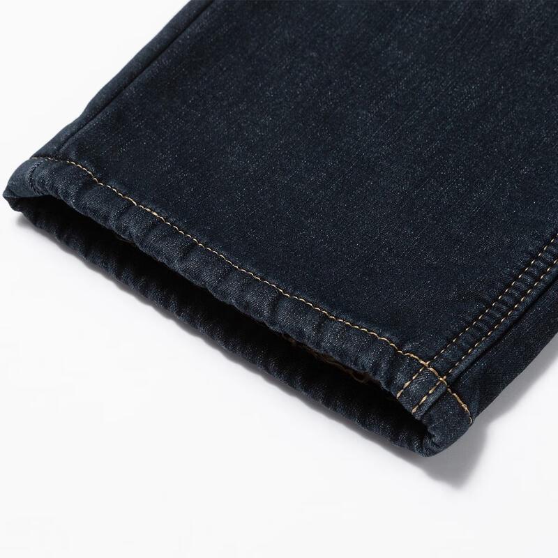 JEEP Men's Fleece-Lined Classic Straight-Leg Denim Jeans