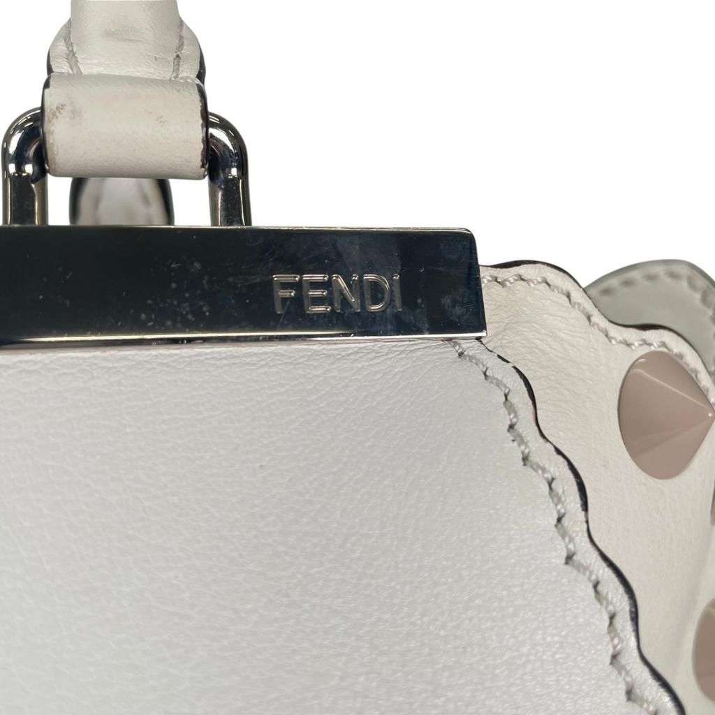 FENDI Mini Petit Trois Jours Handbag white Women used