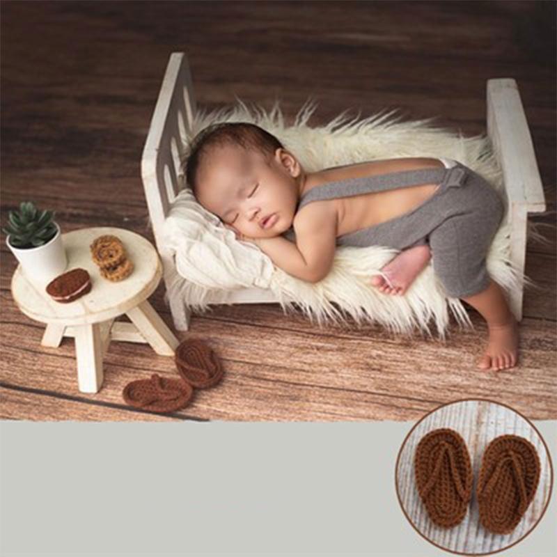 Lovely BabeBorn Accesorios Picture Outfits Crochet Flip-flops Multicolors Boy / Girl Costume Flip-flops Set 0-2 Month