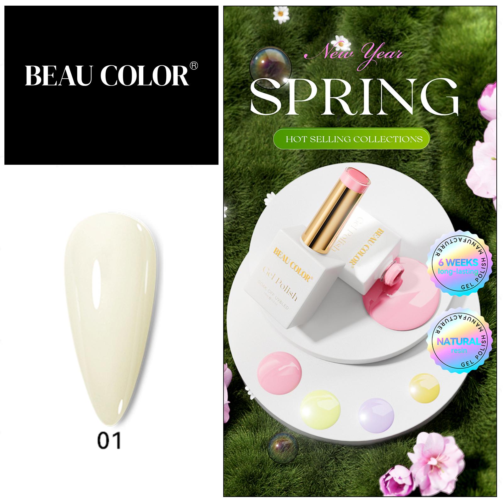 BEAU COLOR 15 мл Весенняя тема 24 цвета гель-лак для ногтей набор стойкий замачиваемый гель для дизайна ногтей полуперманентный УФ/LED гель-лак