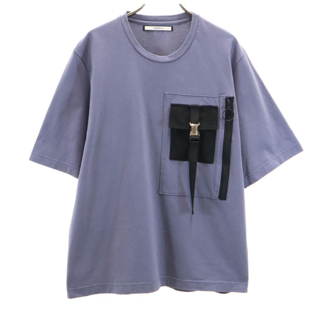 LIBERUM Made In Japan Short Sleeve EX.TACTICAL T-shirt 1 Charcoal Poke T Men's Used