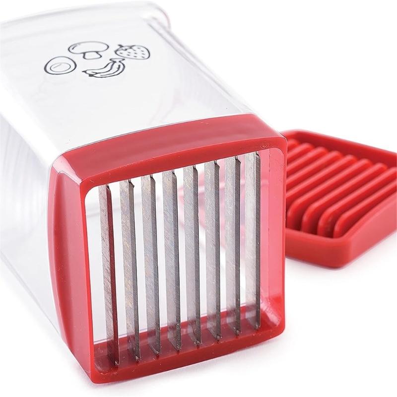 Cup Fruit Slicers Stainless Steel Strawberries Banana Cutter Kitchen Slicers Quickly Making Fruit Vegetable Cutter