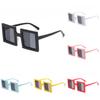 Stylish Square Glasses With Pc Frame And Silver Colored Lenses For Fashionable Streetwear And Events