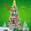 White Christmas Tree Set with 1m, 1.5m, 1.8m Trees - Snow-Decorated Holiday Decor for Home