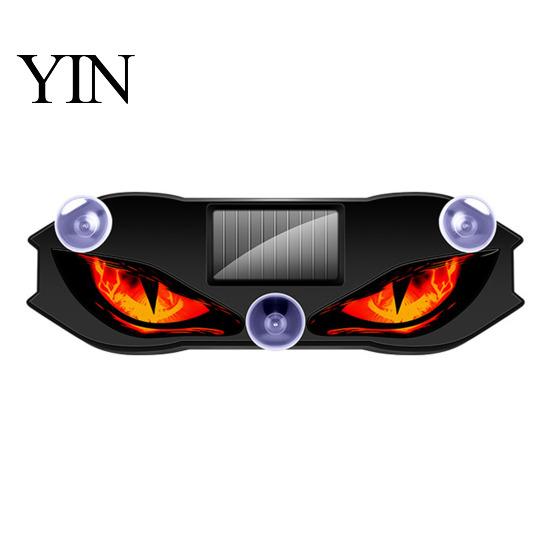 Universal Car Lighting Kit Solar Devil Eyes Light for Windshield, Window Warning Sign with Three Smart Modes, Atmosphere LED Digital Panel,