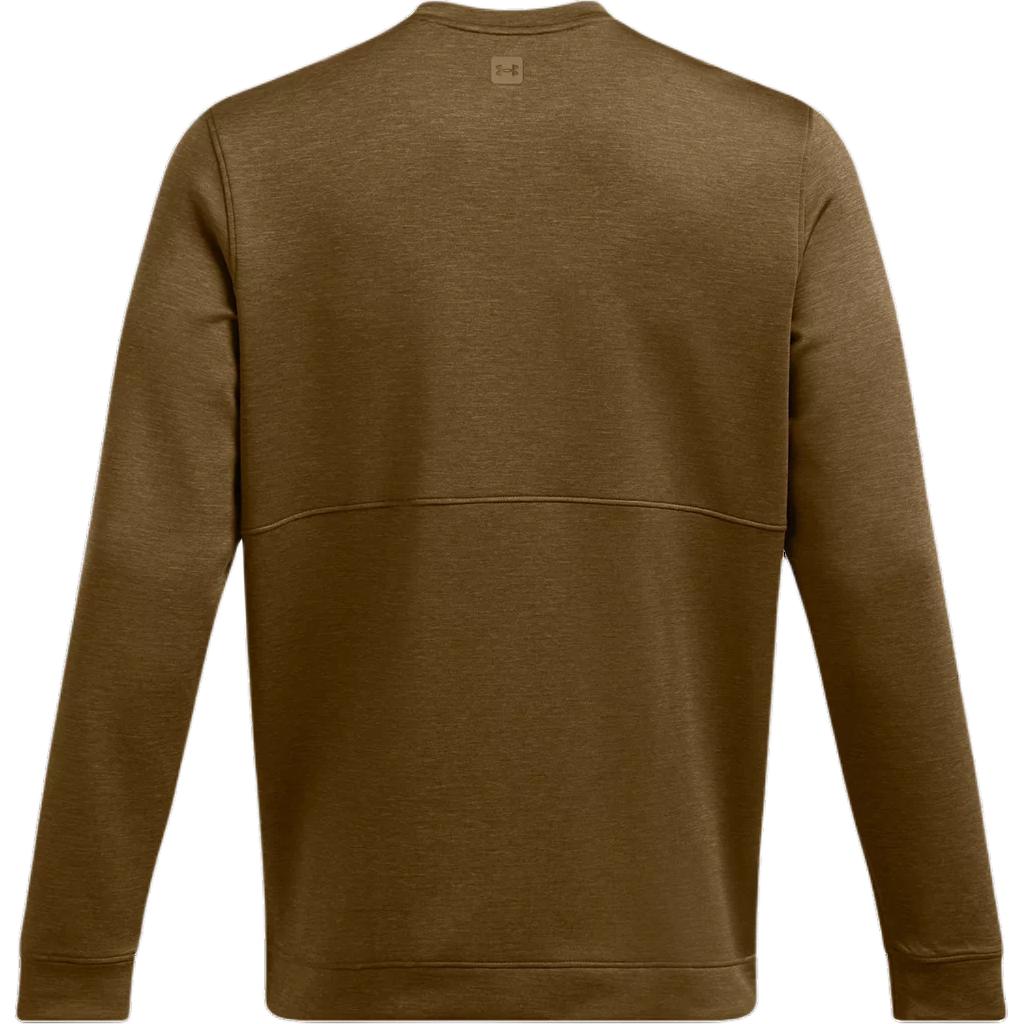 Under Armour Meridian Solid Outdoor Casual Sports Crew Neck Long Sleeve Sweatshirt Men Sweatshirt Coyote-Brown 1379667-498