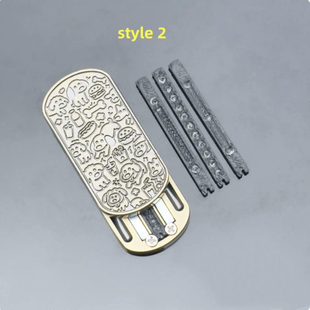 Trendy Mechanical Metal Push Slider Fidget Toy Compact Pocket EDC Sensory Toy Creative Party Favor Birthday Gift for Friends