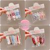 5Pcs Clip-On Seamless Hair Clip Cute Heart-Shaped Sweet Hair Accessories For Women Fashionable Hairpin Fragile Hair Clip