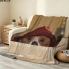 Paddington Print Flannel Blanket, High quality Comfortable for All Seasons, Home Decor, Warmth and Comfort, Perfect for Christmas Gifts