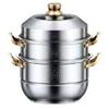 316 Stainless Steel Multi-Layer Steamer Pot: Food-Grade, Thickened Soup Pot for Induction Cookers