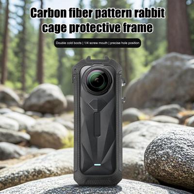 PC Protective Frame for Insta360 X5 Camera Magnetic Quick Release Interface Mounting Bracket Housing Shell Case for Action Camera Accessories
