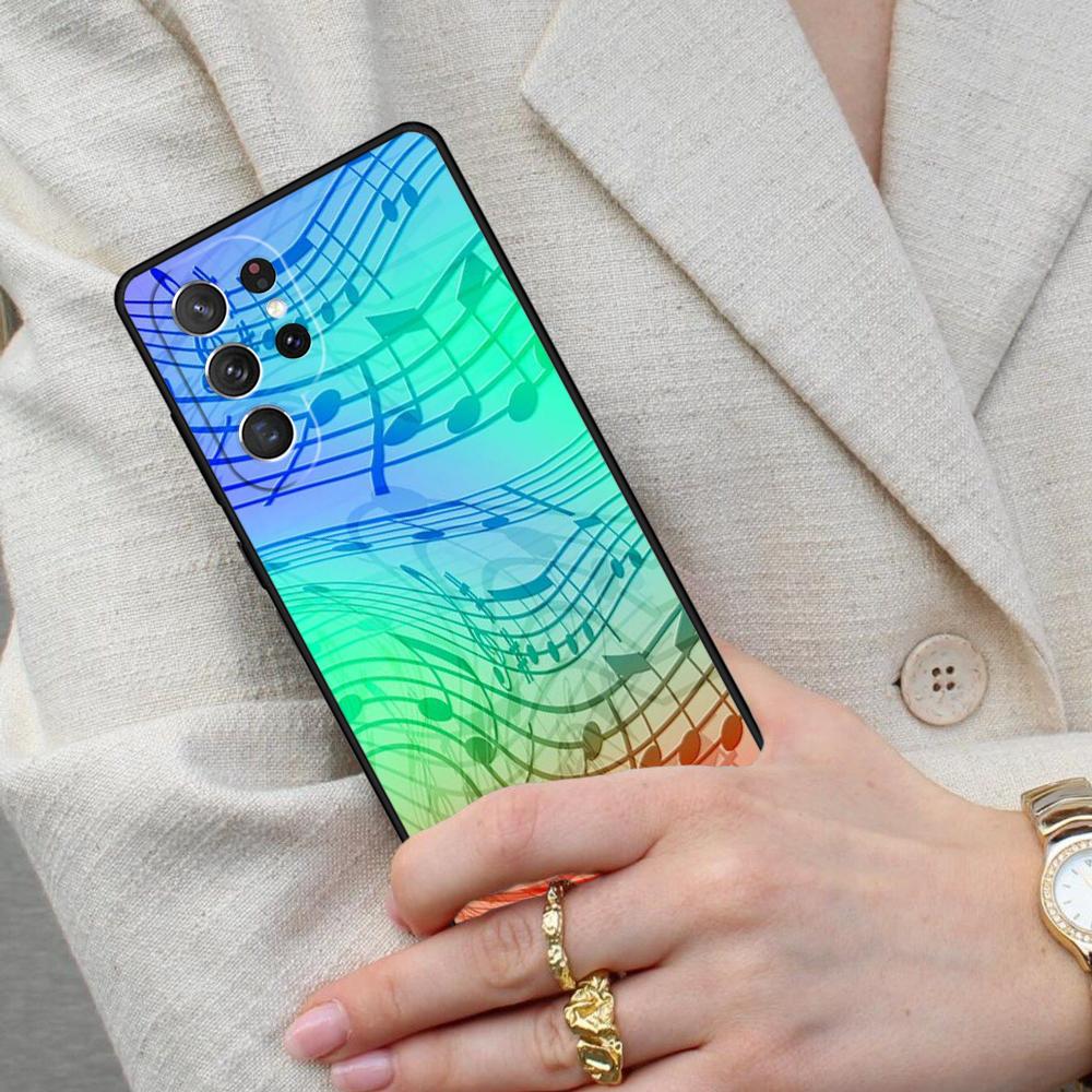 Musical Notes Classical Music Art SOFT Cell Phone Case for Samsung Galaxy S26 Ultra S25 S24 S23 S22 S21 S20 Note10 Cover